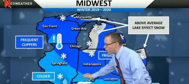 2019-2020 Midwest Long Range Forecast Map