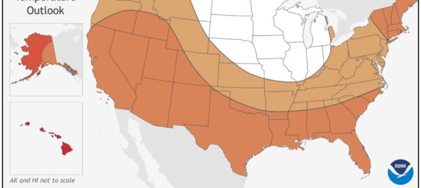 Figure 1. NOAA Temperature Forecast December 2019 through February 2020