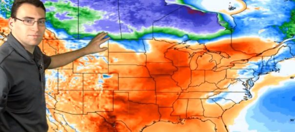 12/3/19 Weather Map - Warmer air is coming