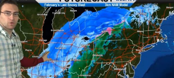 Midwest Snowstorm Map from Neoweather