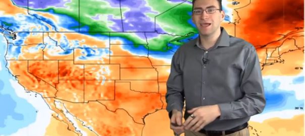 2/17/20 Temperature Anomaly Map showing above average temps