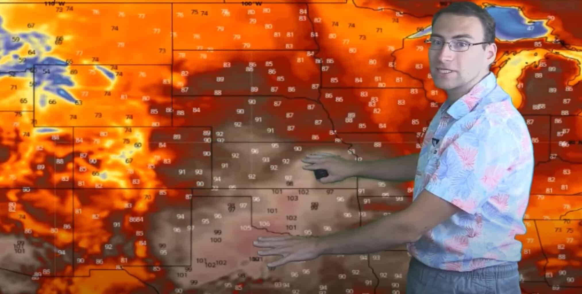 Week of 6/30/20 Heat Wave Weather Map