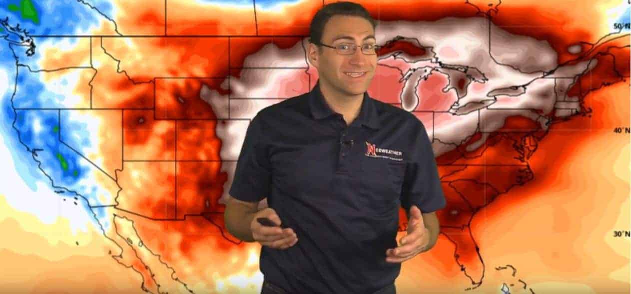 11.11.20 Weather Map Showing Warm Temps