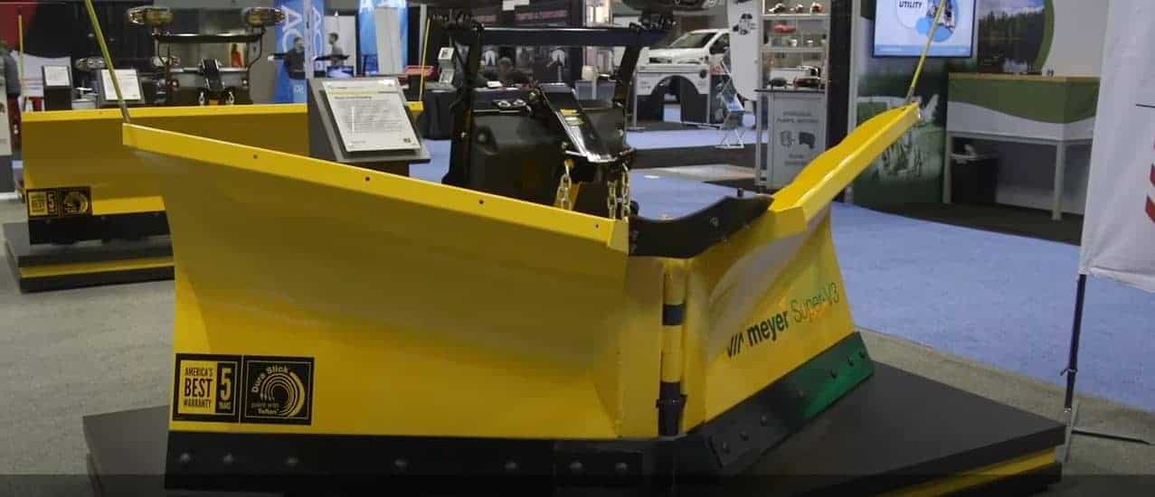 Meyer Super V3 snowplow at the 2020 Work Truck Show